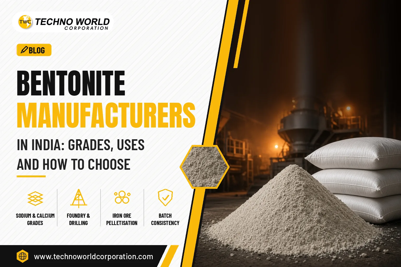 Bentonite Manufacturers in India: Grades, Uses and How to Choose